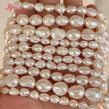 Potato Irregular Natural Freshwater Pearl Bead 15"