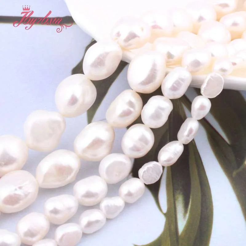Potato Irregular Natural Freshwater Pearl Bead 15"