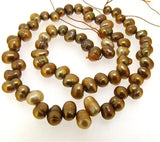 5-7mm Coffee Freshwater Pearl Loose Beads 14in DIY Jewelry Necklace LS3-087