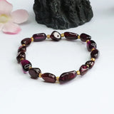 Natural Garnet Stone Jade Beaded Bracelets for Women