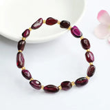 Natural Garnet Stone Jade Beaded Bracelets for Women