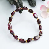 Natural Garnet Stone Jade Beaded Bracelets for Women