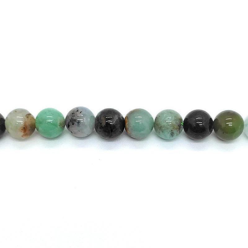 Natural Chrysoprase Australian Jades Round Loose Stone Beads 15inches