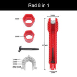 Multifunction Faucet Wrench Tool Plumbing Key English Tools