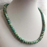 Vintage Green Africa Turquoise Necklace Natural Stone Jewelry