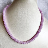 Aquamarine Jade Necklace Natural Stone Beads Women Gemstone Gift