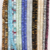 5*8MM Oval Gemstone Oblate Beads For DIY Jewelry Making