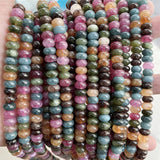 5*8MM Tourmaline Natural Stone Beads DIY Accessory Necklace Bracelet