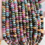 5*8MM Tourmaline Natural Stone Beads DIY Accessory Necklace Bracelet