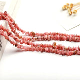 Natural Stone Chip Beads Irregular Shape Gravel 32'' DIY Jewelry Making