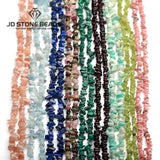 Natural Stone Chip Beads Irregular Shape Gravel 32'' DIY Jewelry Making