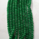 5x8mm Faceted Emerald Green Loose Beads DIY Jewelry Making