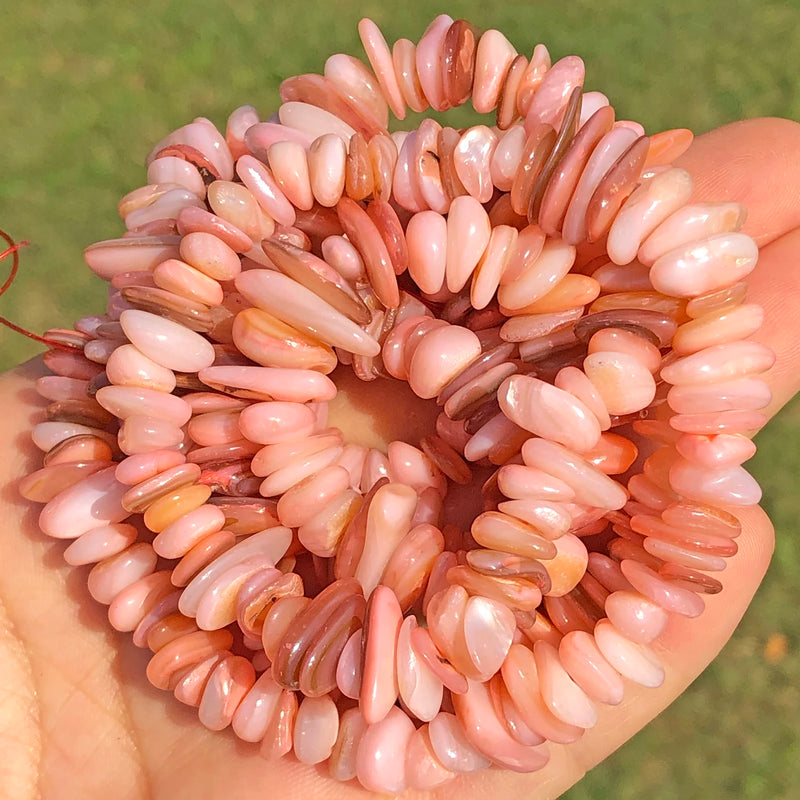 Pink Shell Beads 5-8mm Freeform Chips Freshwater Mother Pearl DIY Jewelry Making