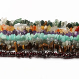 Irregular Gravel Spacer Beads Natural Stone Peridot Garnet Chips 15''