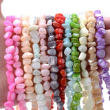 Multicolor Mother of Pearl Shell Beads 5-8mm
