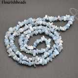 5~8mm Aquamarine Stone Chips Loose Beads