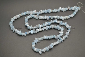 5~8mm Aquamarine Stone Chips Loose Beads