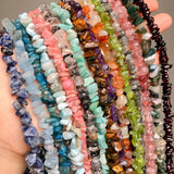 5-8mm Apatite Stone Chips Gravel Beads for Jewelry Making DIY 33Inch