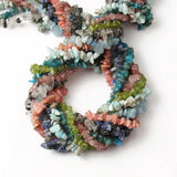 5-8mm Apatite Stone Chips Gravel Beads for Jewelry Making DIY 33Inch