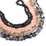Rose Quartz Moonstone Chip Gravel Stone Beads Crystal Healing DIY Jewelry