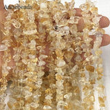 5-8mm Citrines Crystal Stone Gravel Chips Beads for Jewelry Making