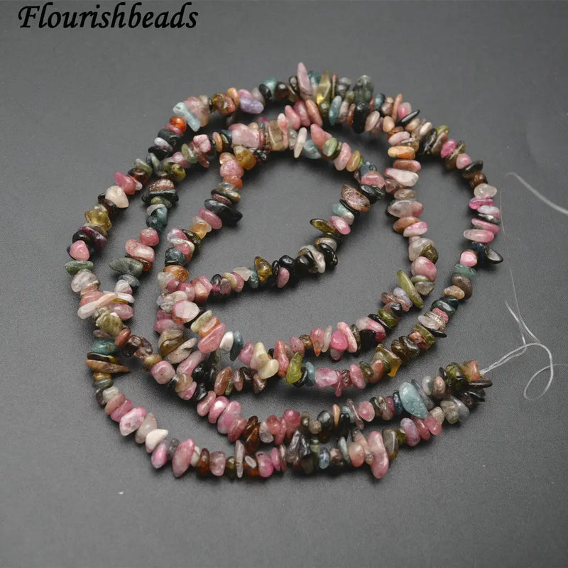 5~8mm Mix Tourmaline Stone Chips Loose Beads 5 Strands