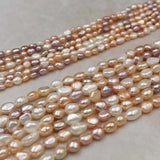 5-8mm Baroque Pearls Beads Mixed Natural Colors Purple Freshwater Pearl Beads