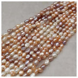 5-8mm Baroque Pearls Beads Mixed Natural Colors Purple Freshwater Pearl Beads
