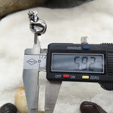 316L Stainless Steel Big Skull Bead for Charm Leather Bracelet DIY