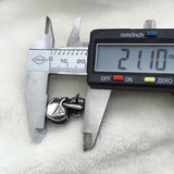 316L Stainless Steel Big Skull Bead for Charm Leather Bracelet DIY