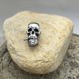 316L Stainless Steel Big Skull Bead for Charm Leather Bracelet DIY