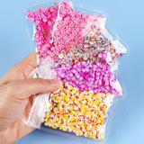 5 Bags Mix Candy Cake Polymer Soft Clay Flakes Set For Nail Art