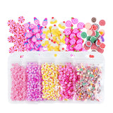 5 Bags Mix Candy Cake Polymer Soft Clay Flakes Set For Nail Art