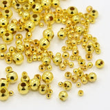 5 Boxes Iron Metal Round Beads for Jewelry Making Crafts