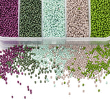2mm Czech Glass Seed Beads Charm Belt Box Set Spacer Beads for DIY Jewelry