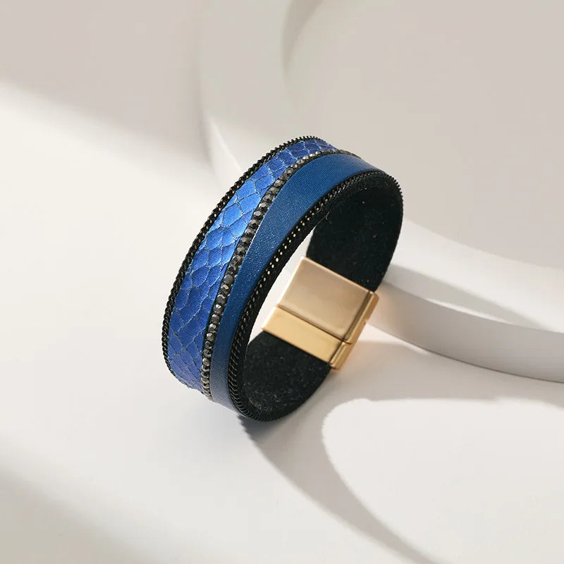 Charm Leather Bracelet for Women's Punk Casual Party Jewelry