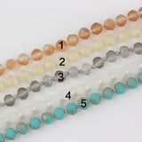 Boho Beach Long Necklace Coin Glass Bead Chains PD-09