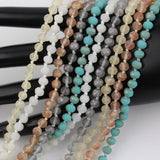 Boho Beach Long Necklace Coin Glass Bead Chains PD-09