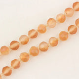Boho Beach Long Necklace Coin Glass Bead Chains PD-09