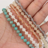 Boho Beach Long Necklace Coin Glass Bead Chains PD-09