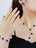 Stainless Steel Acrylic Flower Bracelet for Women