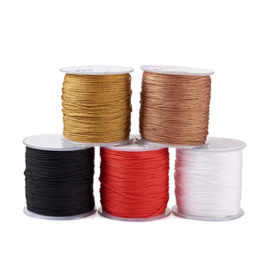 5 Colors 1mm Nylon Beading Cord for DIY Jewelry Making