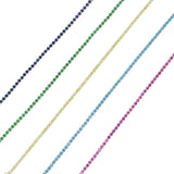 2mm Rainbow Cz Bracelets Colorful Cz Tennis Chain Jewelry
