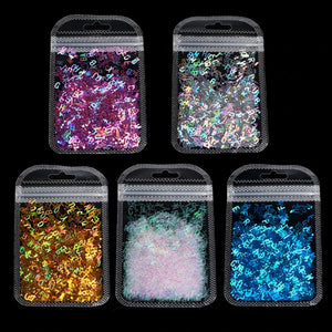 Alphabet Holographic Laser- Letters Chunky Glitter Resin Sequins 2g Per
