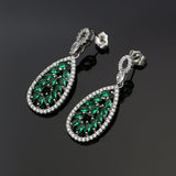 CZ Stone Silver 925 Drop Earrings for Women