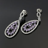 CZ Stone Silver 925 Drop Earrings for Women