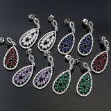 CZ Stone Silver 925 Drop Earrings for Women