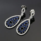 CZ Stone Silver 925 Drop Earrings for Women