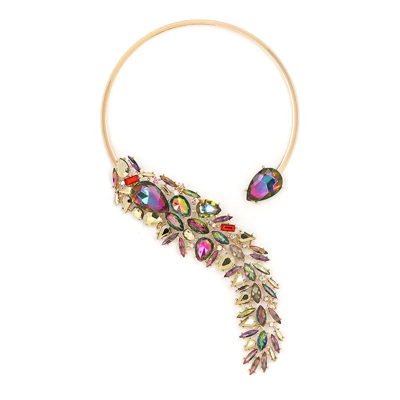 Crystal Choker Necklace for Women Party Evening Jewelry