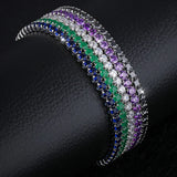 5 Colors CZ Tennis Bracelet for Women Wedding Jewelry